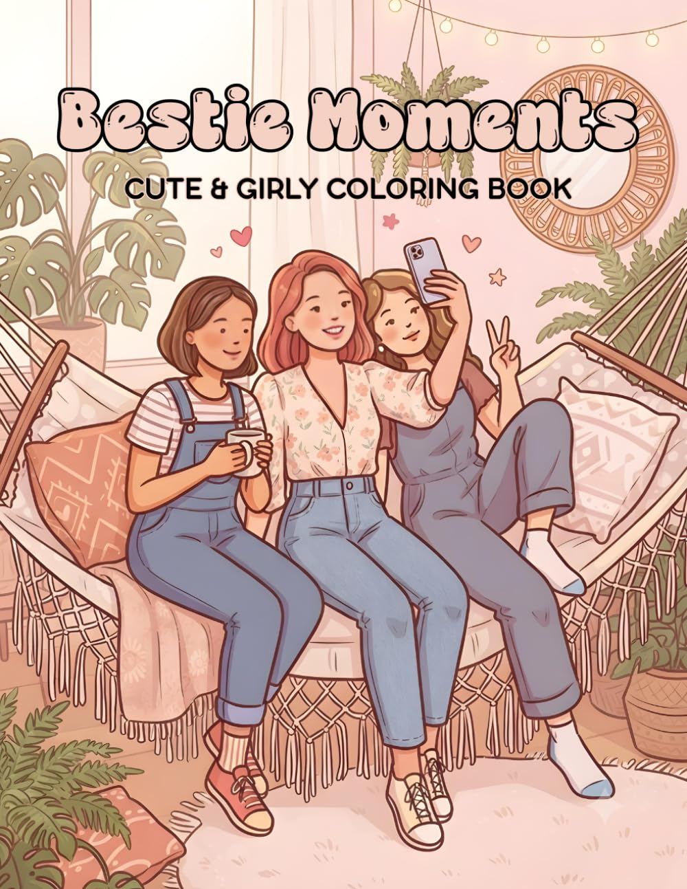 Bestie Moments Cute & Girly Coloring Book