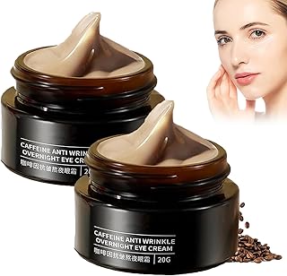 A.M.G Caffeine Anti-Wrinkle Stay-Up Late Eye Cream, A.M.G Caffeine Eye Cream, Caffeine Anti Wrinkle Overnight Eye Cream, Retinol Anti Wrinkle Eye Cream for Dark Circles and Puffiness (2 Pcs)
