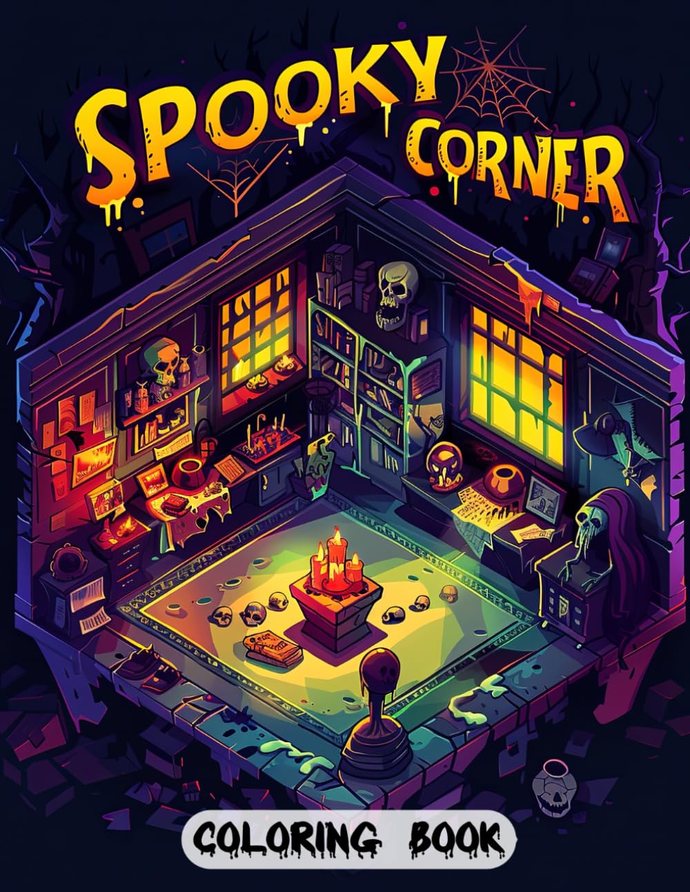 Spooky Corner Coloring Book: Eerie and Enigmatic Designs Featuring Creepy Dolls and Their Secrets