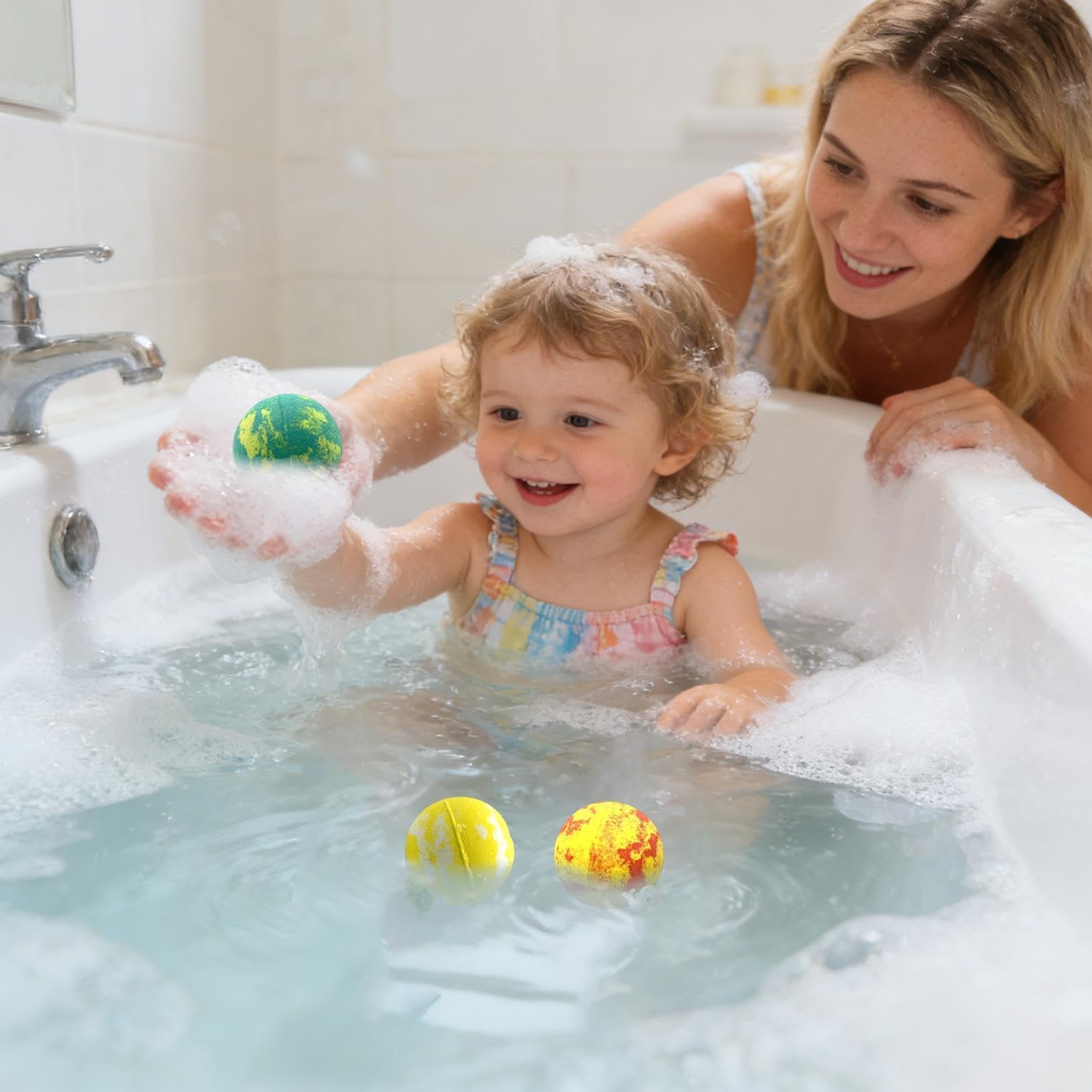 Bombe da bagno frizzanti per bambini 6 Pezzi di Bolle Colorate Profumate | Frizzanti da vasca con giocattolo animale cartoon brillanti al buio Per vasca bagno feste spa hotel vacanze