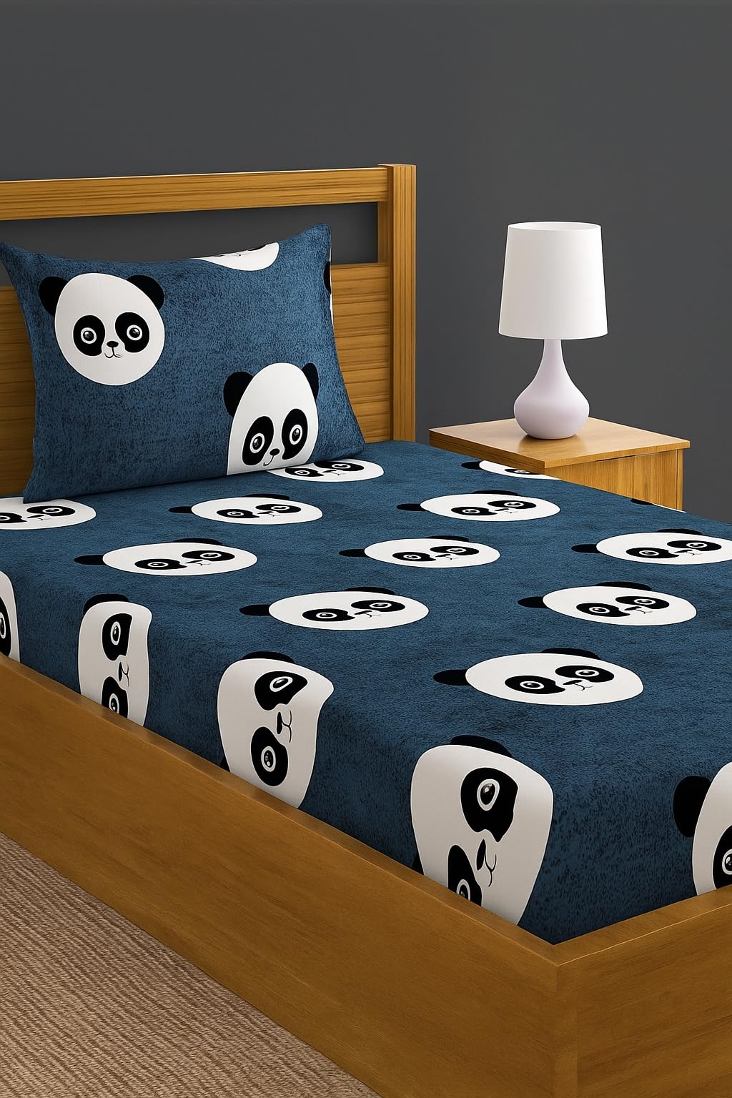 DECORUM Glace Cotton Single Bedsheet with 1 Pillow Cover | Soft, Durable, Lightweight & Skin-Friendly Fabric| Suitable for Single/Diwan Bed Size-image-19