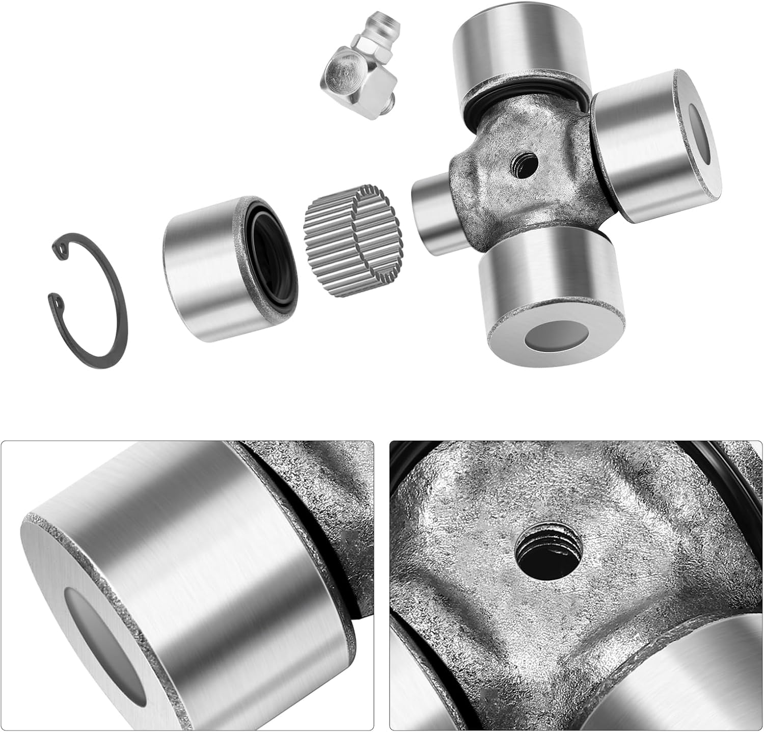 JAVIK 2Pcs Rear Driveshaft U-Joint Set Fit for Can-Am Renegade Commander Traxter Quest Maverick Outlander 1000 850 800 650 570 450 400, O.E.M#703000022 705500304 715500371
