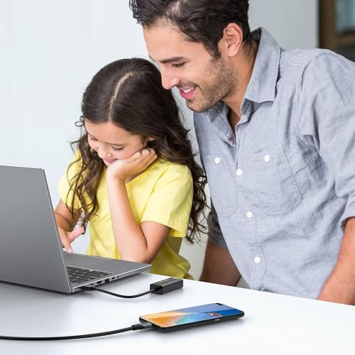 Vista 8 de Adaptador USB a Ethernet, CableCreation USB 3.0 a 10/100/1000 Gigabit Adaptador de red LAN con cable compatible con Nintendo Switch, Windows