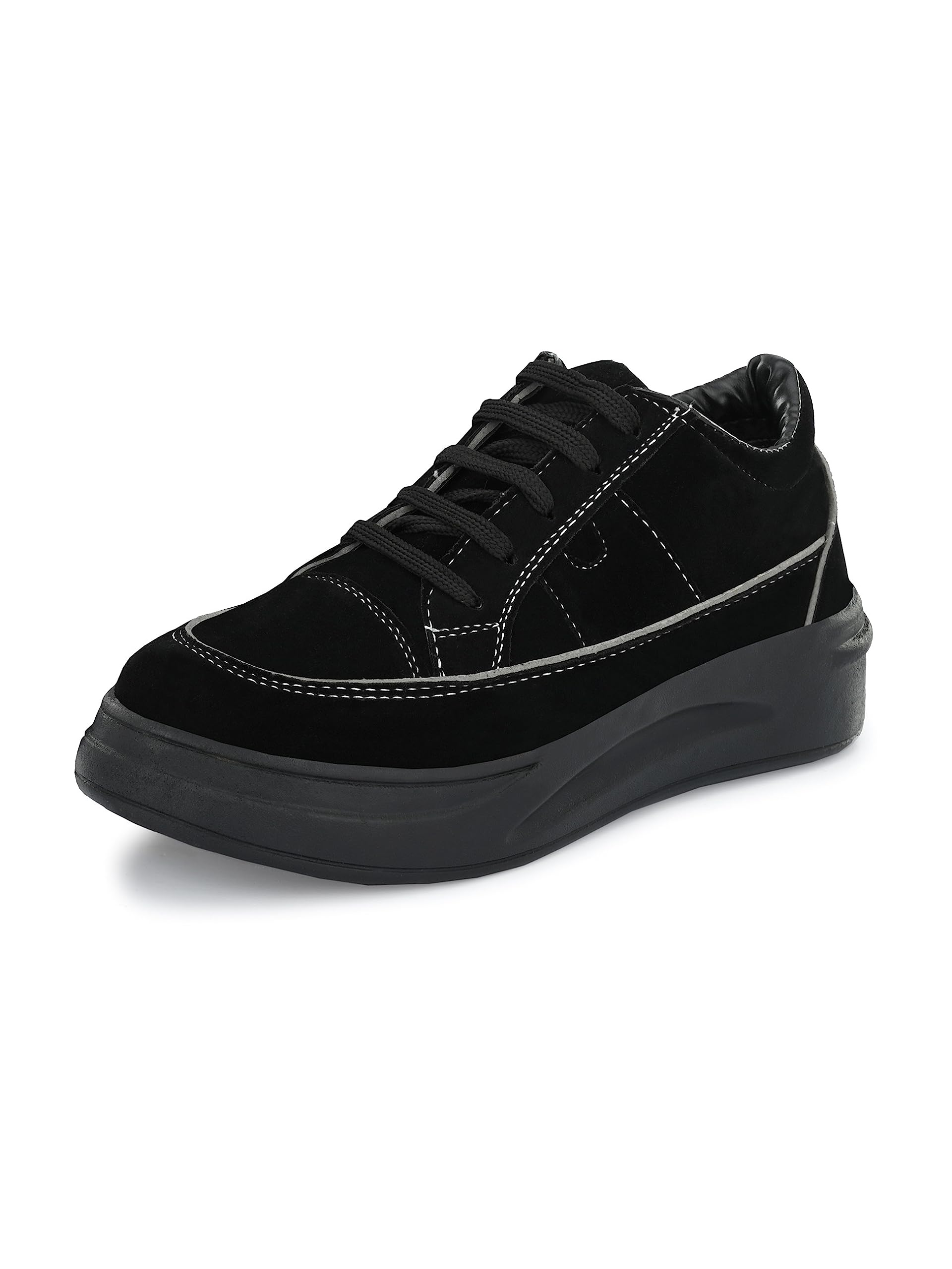 EL PASO Black Faux Leather Casuals Sneakers Walking Shoes for Women & Girls - 5 UK (B0CB85CXSX) Amazon Price History, Amazon Price Tracker