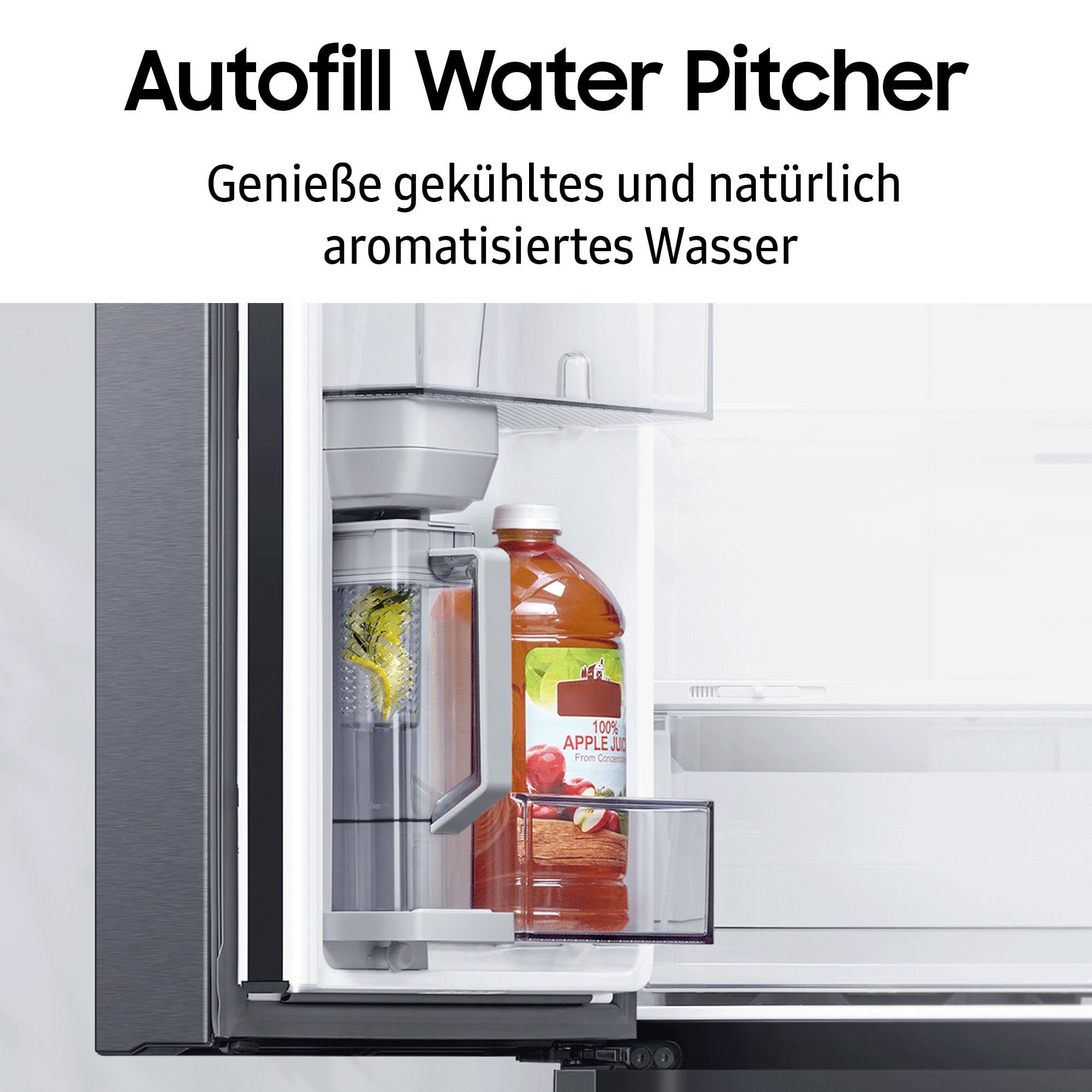 Samsung French-Door-Kühlschrank mit Gefrierfach, 178 cm, 649 l, AI Energy Mode (SmartThings), Auto Ice Maker, No Frost+, Edelstahl-Look, RF59C701ES9/EG