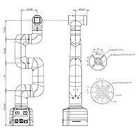 Vista 3 de ELEPHANT ROBOTICS Brazo robótico myCobot 280 Raspberry Pi 4B - Open Source 6DOF Collaborative Robots - Brazo de robot de educación de escritorio