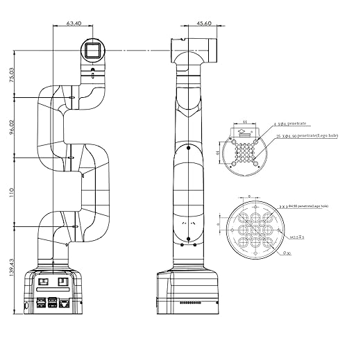 Miniatura 11 de ELEPHANT ROBOTICS Accesorio de brazo robot, base en forma de G para MyCobot y MechArm Series