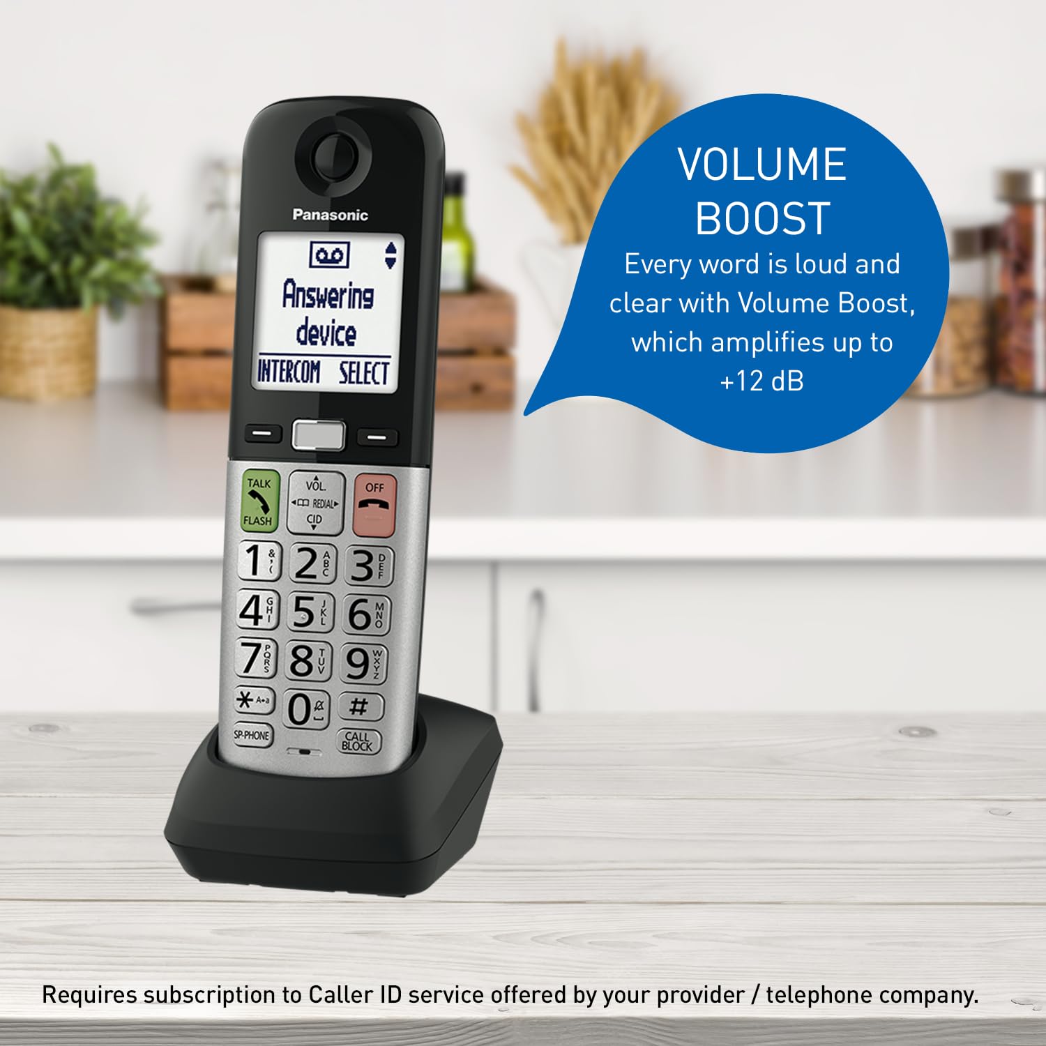 Panasonic Cordless Phone, Large Display and Big Buttons, Flashing Panasonic Cordless Phone, Large Display and Big Buttons, Flashing