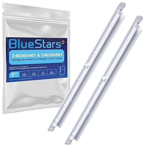 UPGRADED 240365401 & 240356501 14.3-inch Refrigerator Meat Pan Hangers (Left