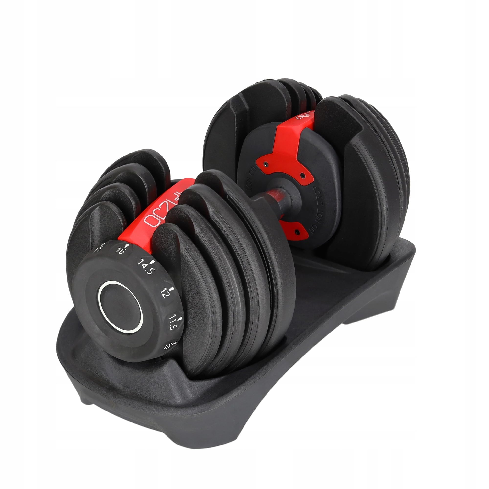 4FIZJO Hantel Regulowany Z Podstawką Hantla Sztangielka Fitness Ciężar 1,5Kg-16Kg