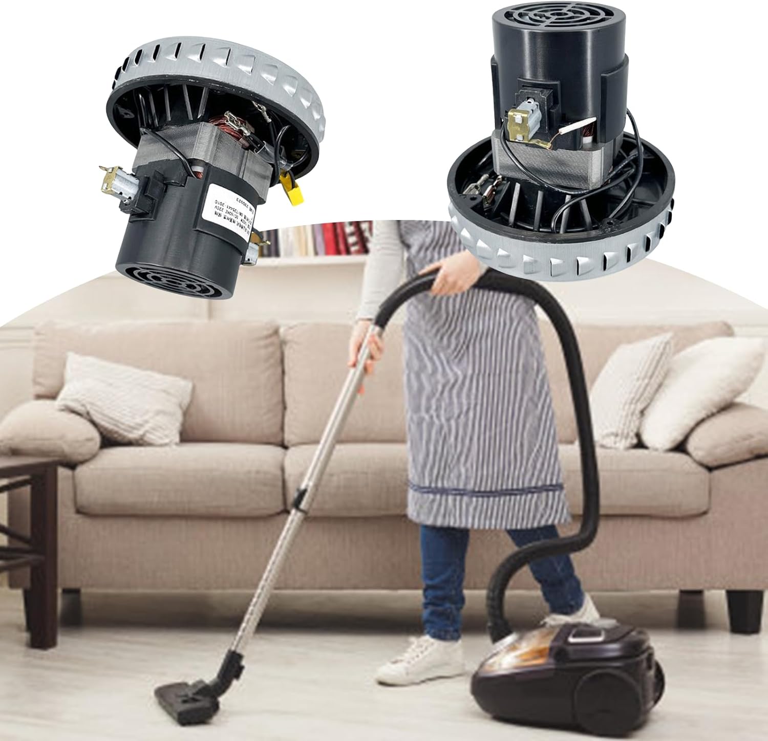 Home Appliance Vacuum Part Quiet Operations 1400W Motor 130mm Diameter for Enhancing Efficiency Home Appliance Part