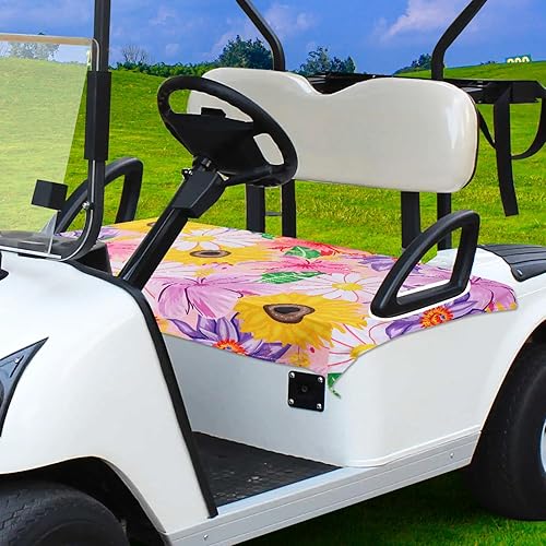 Fundas de asiento de carrito de golf, 100% microfibra, a rayas, para asiento de carrito de golf, se adapta a la mayoría de asientos de carrito de