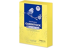 Veritas Acid-Free 8.5x11 Card Stock Colored Reams (Yellow)