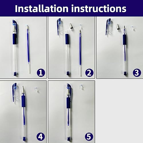 Miniatura 5 de Juego de 54 bolígrafos de tela borrables con calor, incluye 8 bolígrafos borrables con calor para tela con 45 recambios y bolsa para bolígrafos,