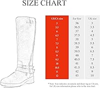 Vista 3 de DREAM PAIRS Botas de equitación hasta la rodilla para mujer de pantorrilla ancha