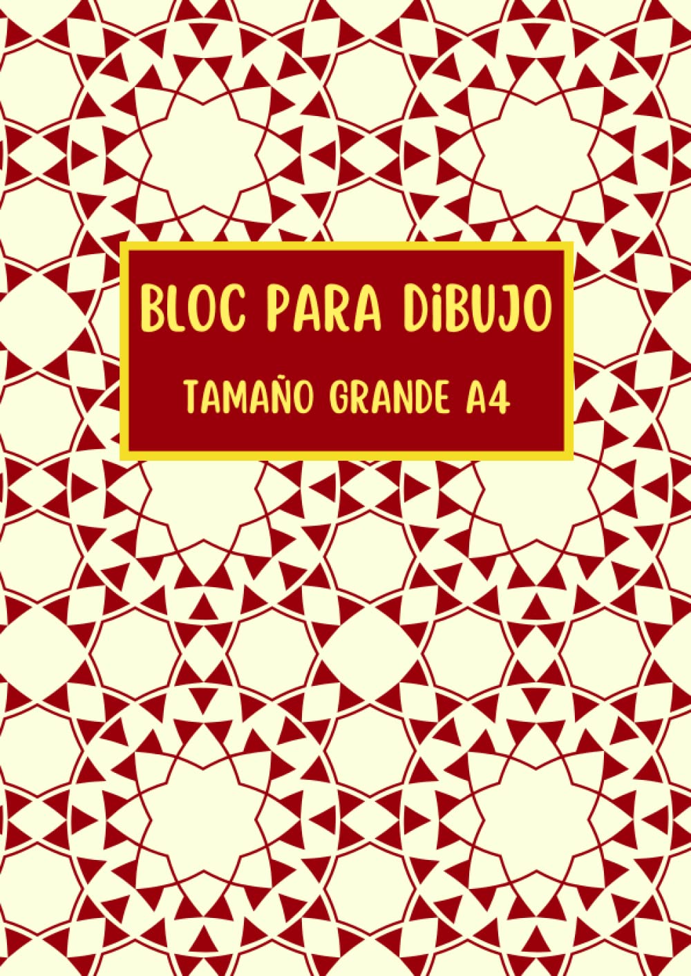 Bloc para Dibujo Tamaño Grande A4: Libreta Tapa Blanda para Dibujar con Crayones, Lápices de Colores y Rotuladores Ideal para Niños y Adultos