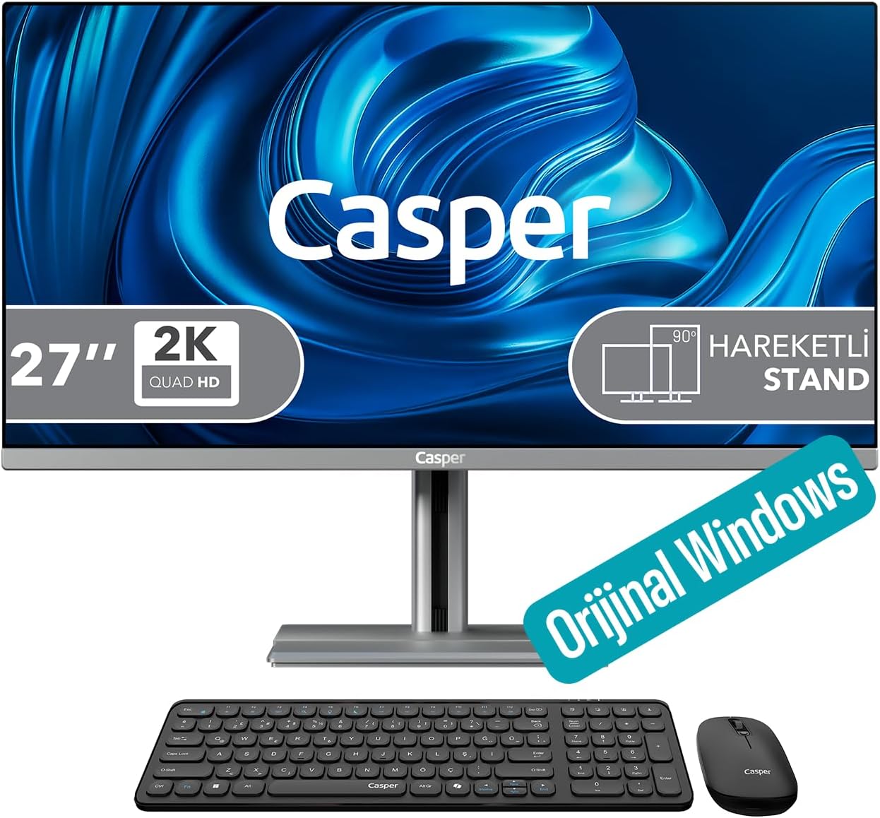 Casper Nirvana A87.1362-BF00A-V-G Intel Core i7-13620H 16GB RAM 1TB NVMe SSD Windows 11 Home All in one
