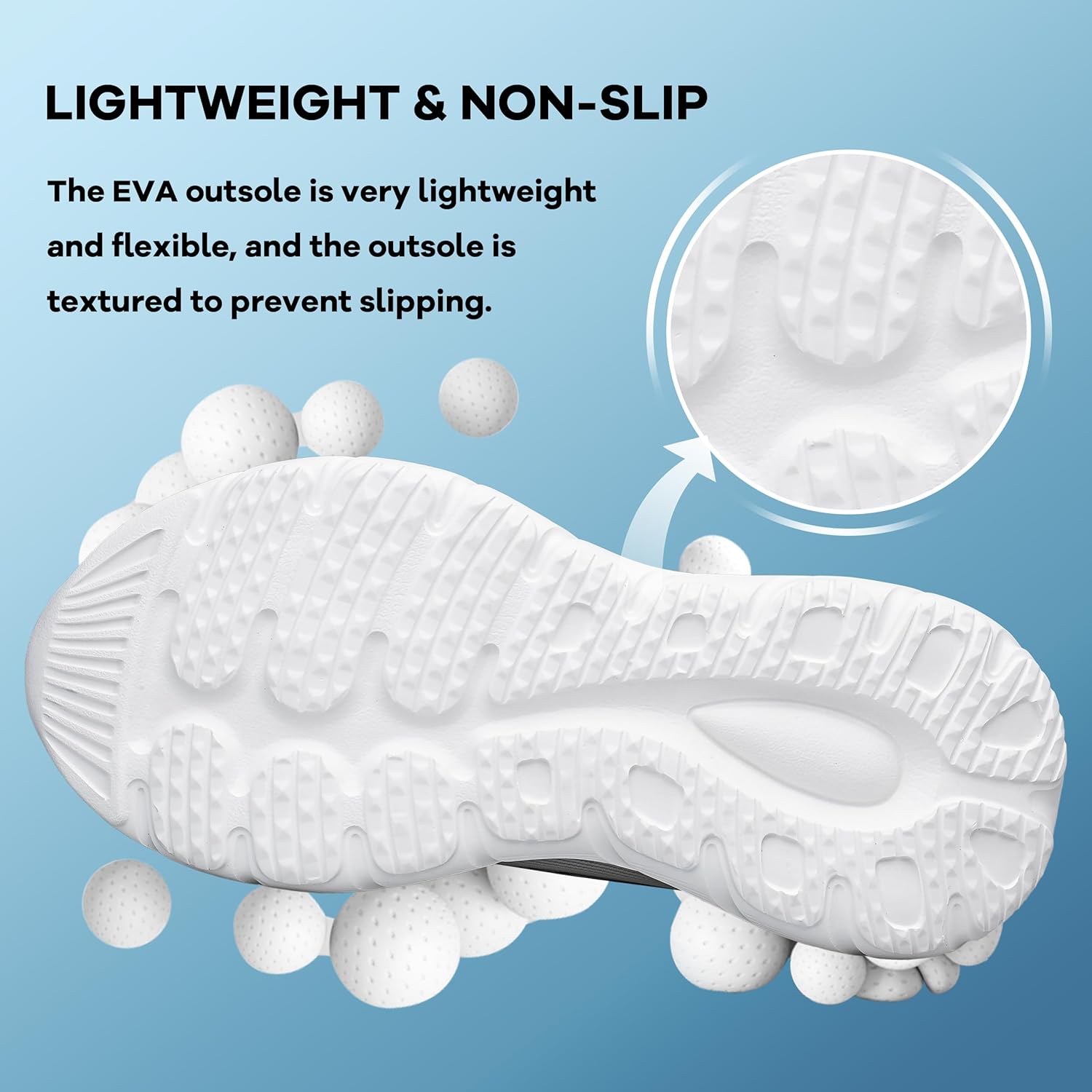 AFB Unisex Running Shoes Women Men Walking Tennis Sports Lightweight Arch Support Luminous Sneakers White 11 Women/9.5 Men - Image 8