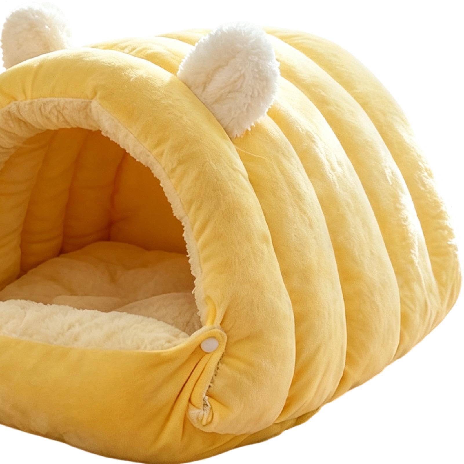Cuccia per gatti chiusa coperta lavabile morbida e calda con cerniera