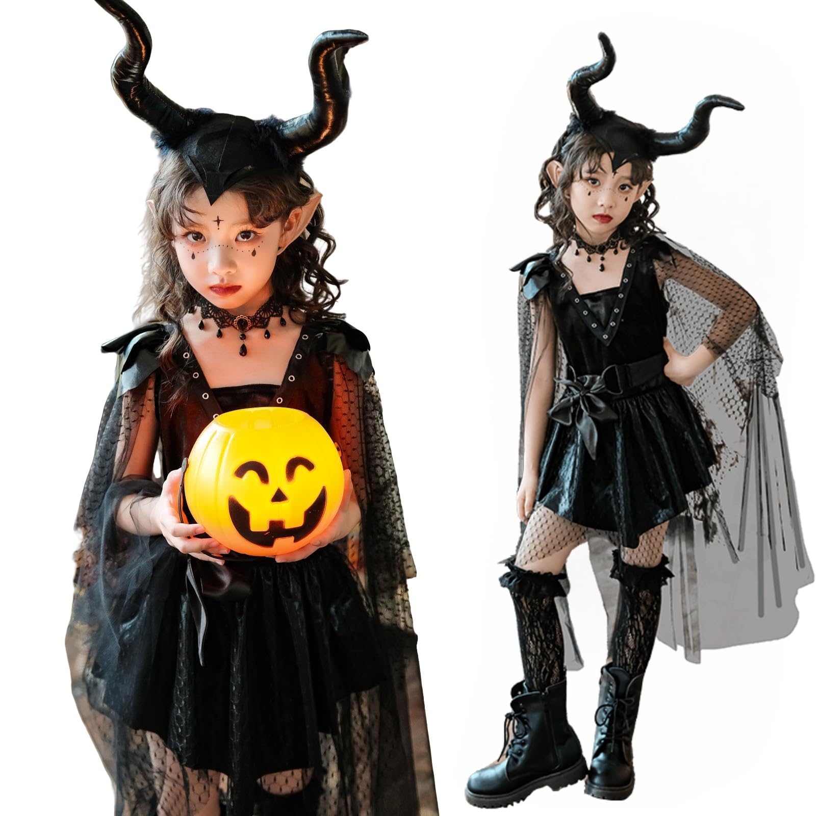 Amazon.co.jp: [JUNDOMECY] ハロウィン コスプレ 子供 魔女 女の子