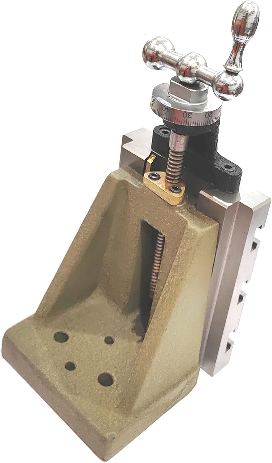 Buyohlic Lathe Milling Vertical Slide 100 x 125 mm with 2" (50 mm) Swivel Base Self Centering Vice