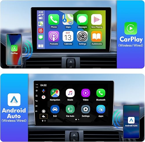Miniatura 3 de 9 inches Android 10 Double Din Car Stereo for Nissan Altima 2008-2012 IPS Touchscreen Screen Car Radio with Carplay & Android Auto Support Backup