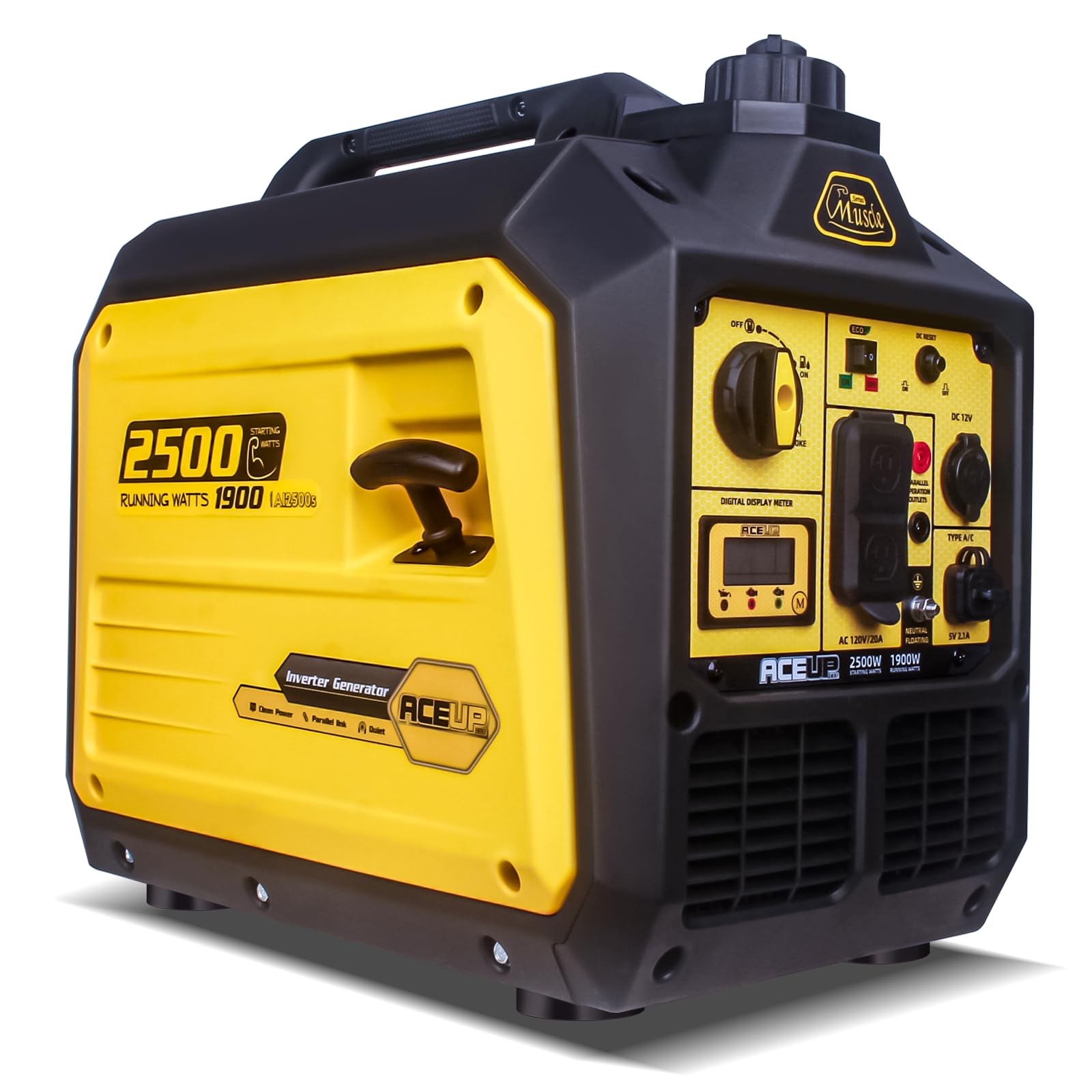 Aceup Energy 2500W Super Quiet Inverter Gas Generator