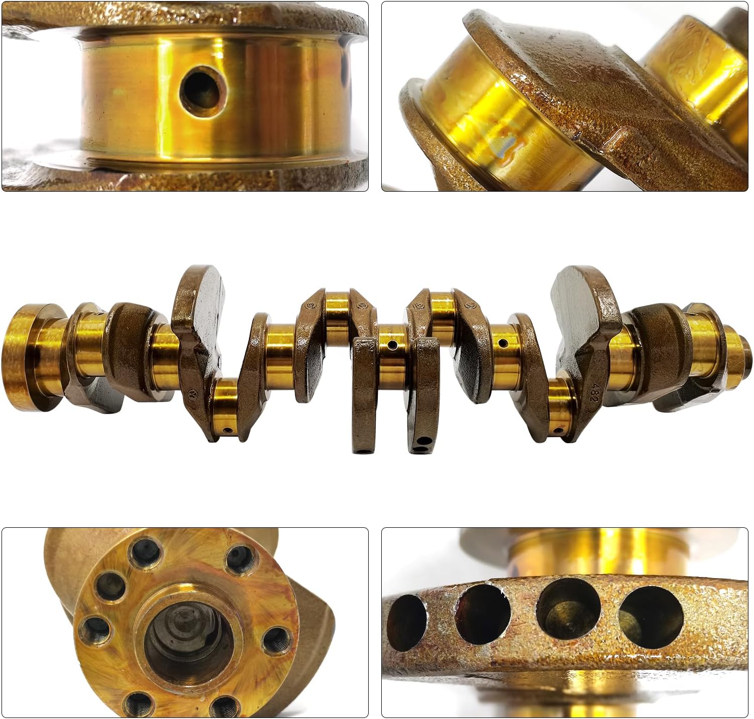 11217580483 Engine Crankshaft Compatible with BMW 135i 335i 435i 535i 640i 740i 740Li X1 X4 X5 E88 E90 E93 F10 Replace N55B30A