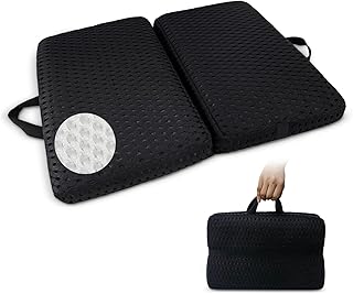 Esme L&H Portable Seat Cushion, Breathable 3D Fabric Foldable Seat Cushion for Stadium Bleachers/Airplane Travel; Soft, Thick & Ligheweight; Versatile Cushions for Bleachers, Flights, Camping, Office