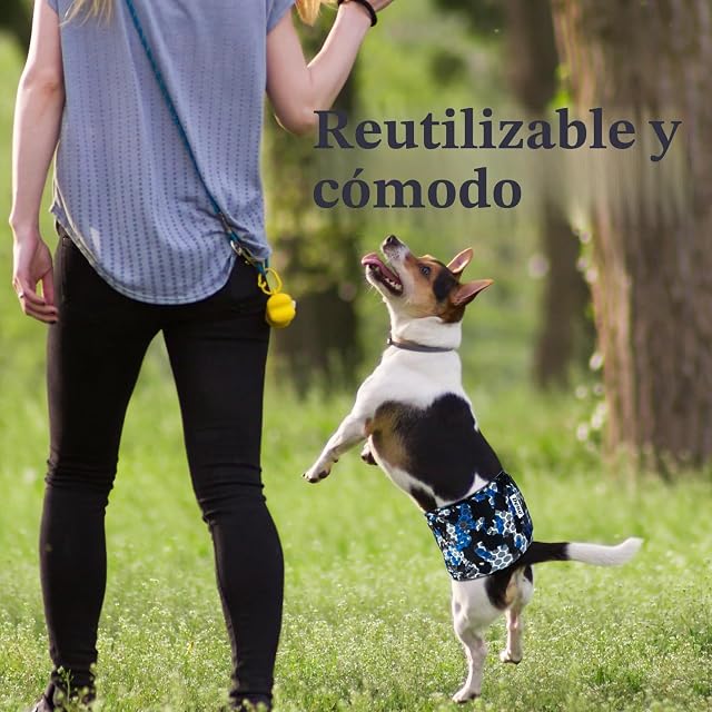 Foto 7 de 7 de Dono Bragas Reutilizables para Perros machos, 3 uds Bragas para Perros, L