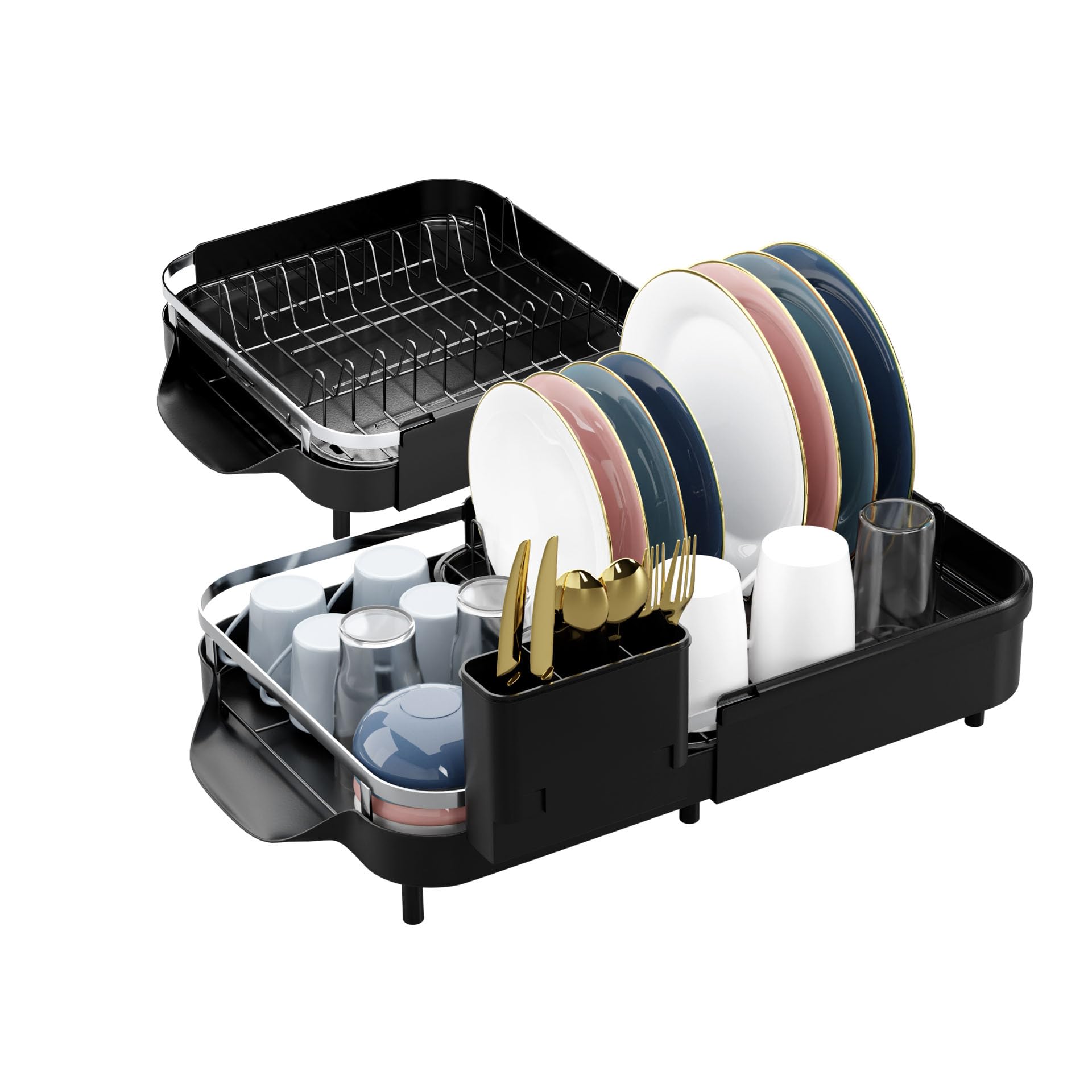 Rackhams Expandable Dish Drainer Rack
