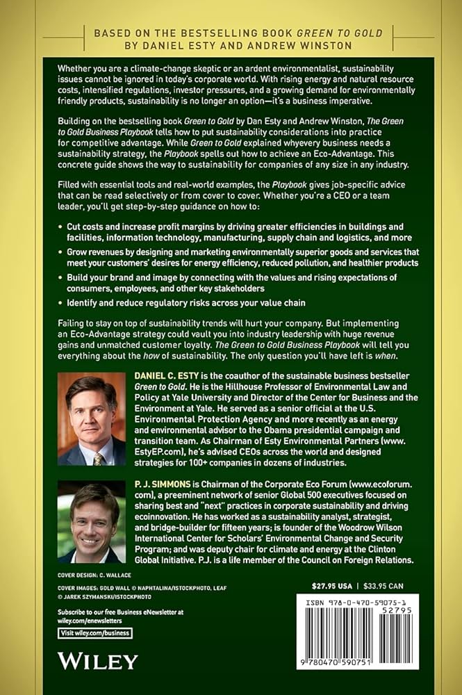 The Green to Gold Business Playbook: How to Implement