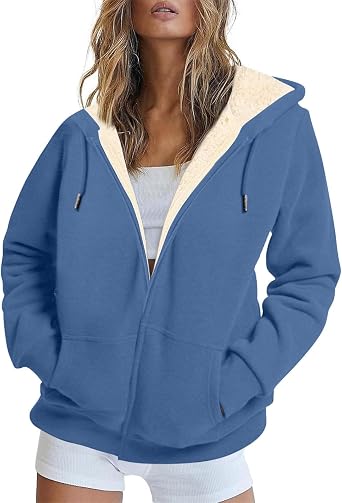 Lolvmvchi Winter Jackets for Women Zipper Casual Hoodie Winter Jacket Jacket Warm Clothes for Women