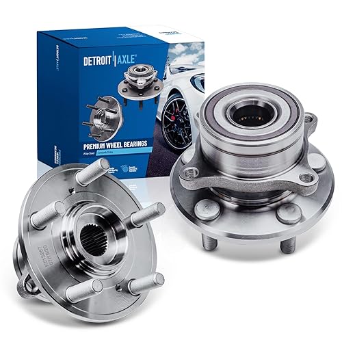 Miniatura 100 de Detroit Axle - 2 bujes de cojinete de rueda delantera para Ford Mustang 2005-2009 2006 2007 2008 Juego de rodamientos de cubo de rueda de repuesto