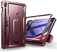 Vista 8 de Dexnor Funda para Samsung Galaxy Tab S9 de 11 pulgadas 2023, [Protector de pantalla y soporte integrados] con soporte para bolígrafo, resistente a