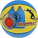 Cosco Rubber Multi-Graphics Basket Balls (13011, Multicolour, Size 3) gallery image