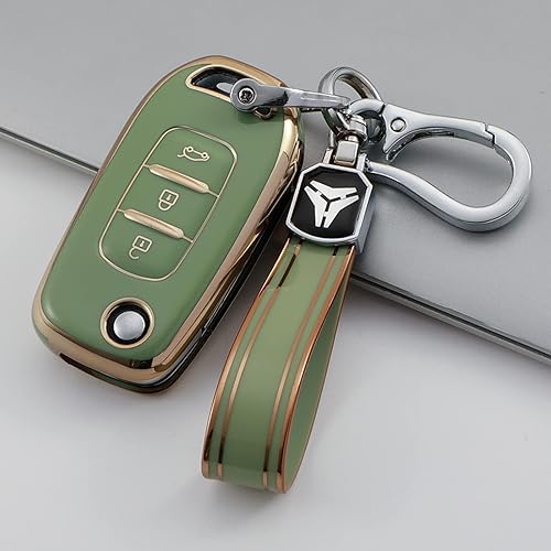 Funda de TPU para llave de coche, para Kadjar Captur Megane Sandero Stepway Logan Clio 5 Arkana Shell Fob Llavero Protector