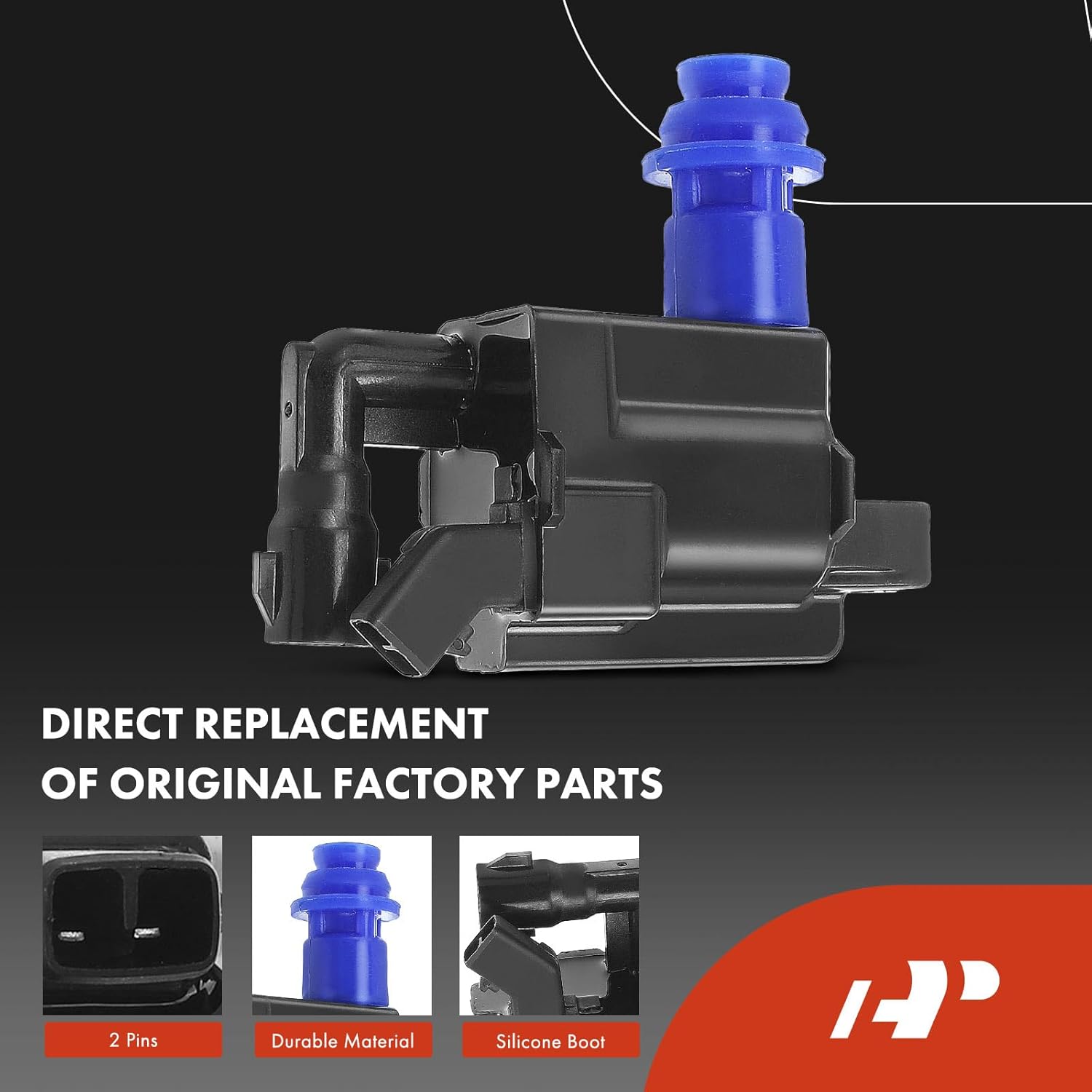 A-Premium Set of 3 Ignition Coil Pack and Iridium Spark Plugs Compatible with Lexus GS300 IS300 2001-2005 & Toyota Supra 1998, L6 3.0L