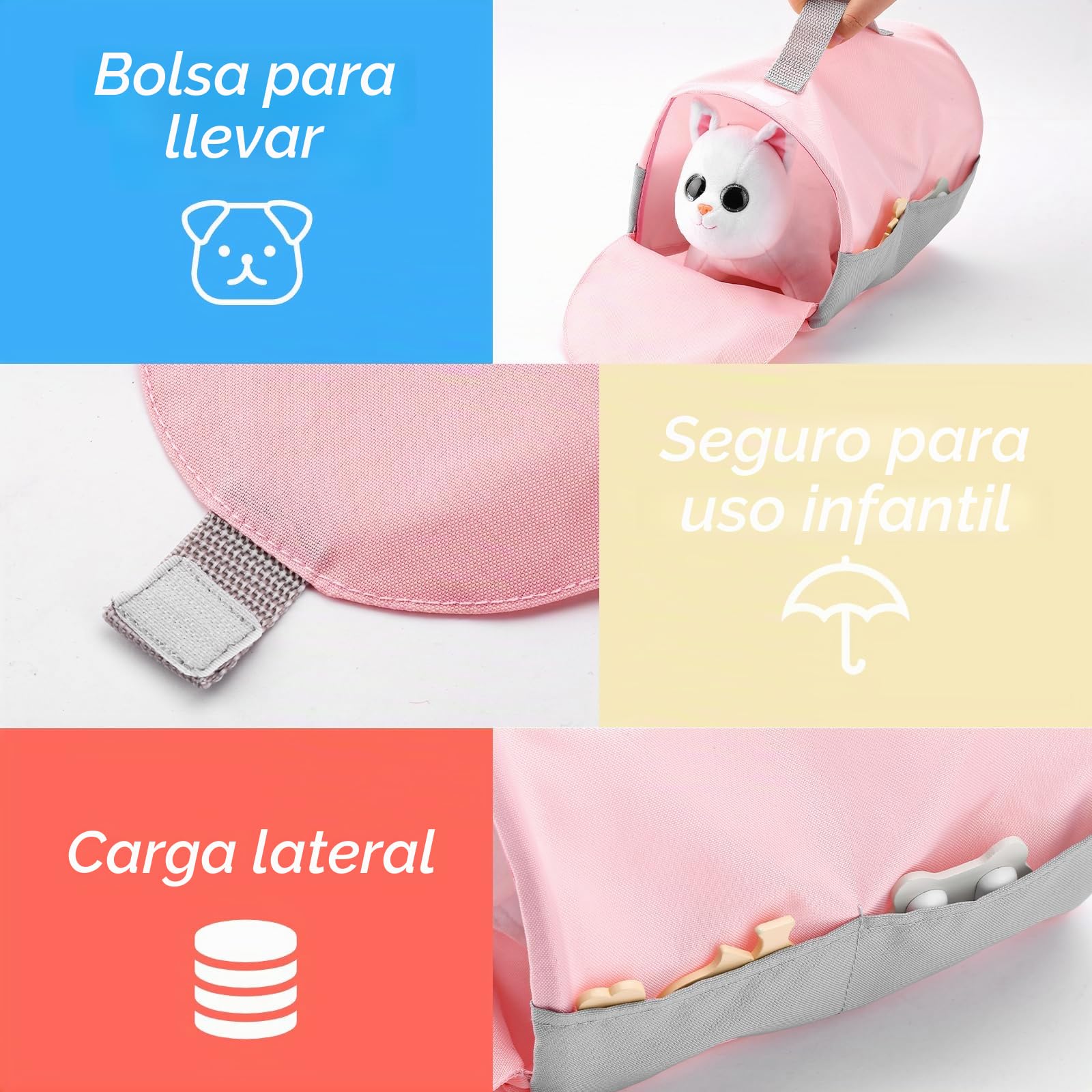 UMU® - Juego de 37 Juguetes Veterinarios de Madera para niños con Gato de Peluche, Estetoscopio, tenómetro, etc. Juguete Veterinario para niños y niñas de 3, 4, 5 años