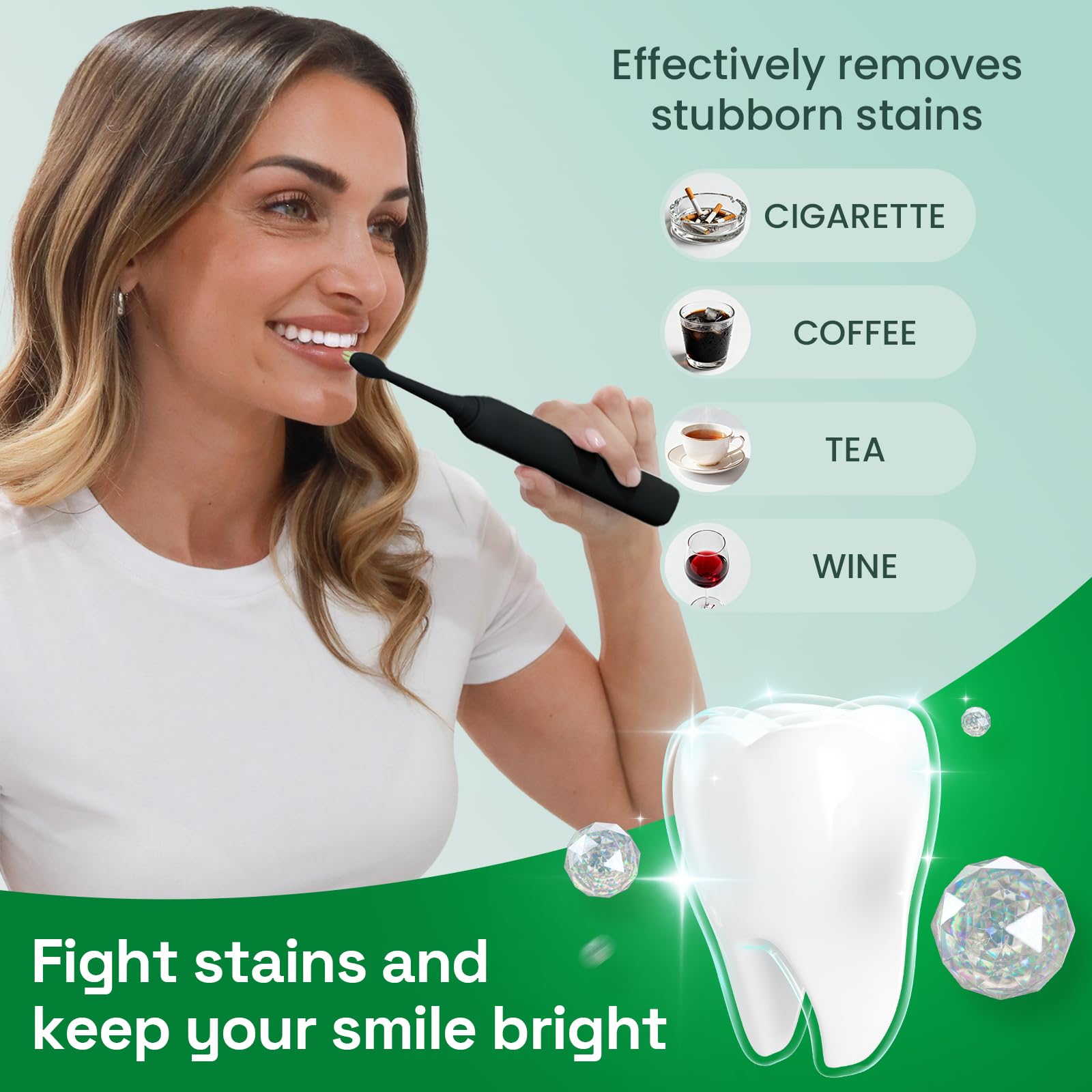 Brushmo Ersatzbürsten Kompatibel mit Philips Sonicare Elektrische Zahnbürste, schwarz, 8er-Pack (Modell BM668bk)