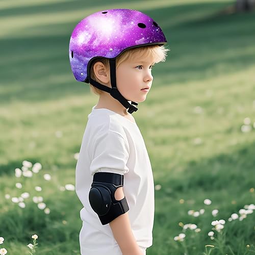 Vista 44 de Casco de bicicleta ajustable para niños pequeños con degradado de color para niños de 3-5-8-14 años + edades, casco de bicicleta para niños de 2 a 4