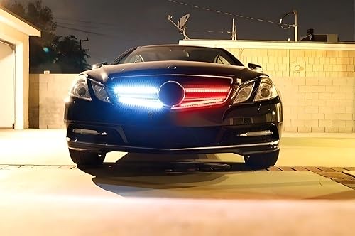 Miniatura 2 de iJDMTOY Barras de luces, 4 tiras de 12 pulgadas, 7 colores RGB, 72 ledes, Knight Night Rider, con control remoto para auto, SUV, camión, etc.