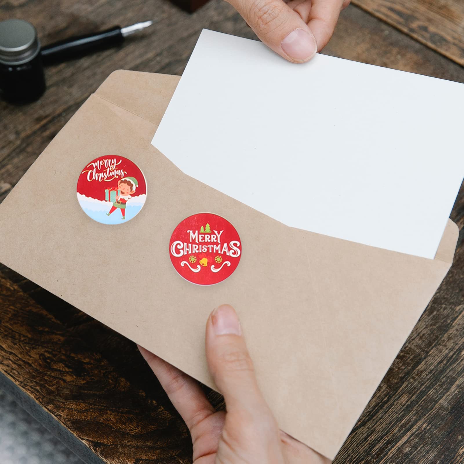 5 Set Adesivi Natalizi Ornamenti Busta Di Natale Sigilli Adesivi Stickers Natalizi Stickers Natale Decorazioni Matrimonio Sigillanti Per Confezioni 4 Pezzi * 5