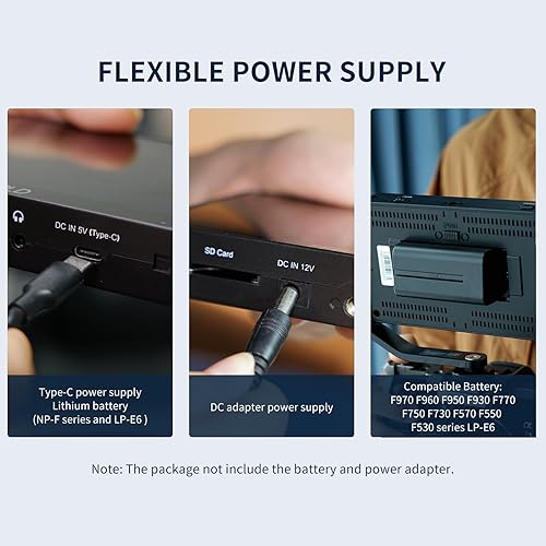 Miniatura 8 de FEELWORLD F6 PLUSX 5.5 pulgadas 1600nit Cámara DSLR de alto brillo Monitor de pantalla táctil de campo con forma de onda HDR 3D Lut Pequeño Full HD