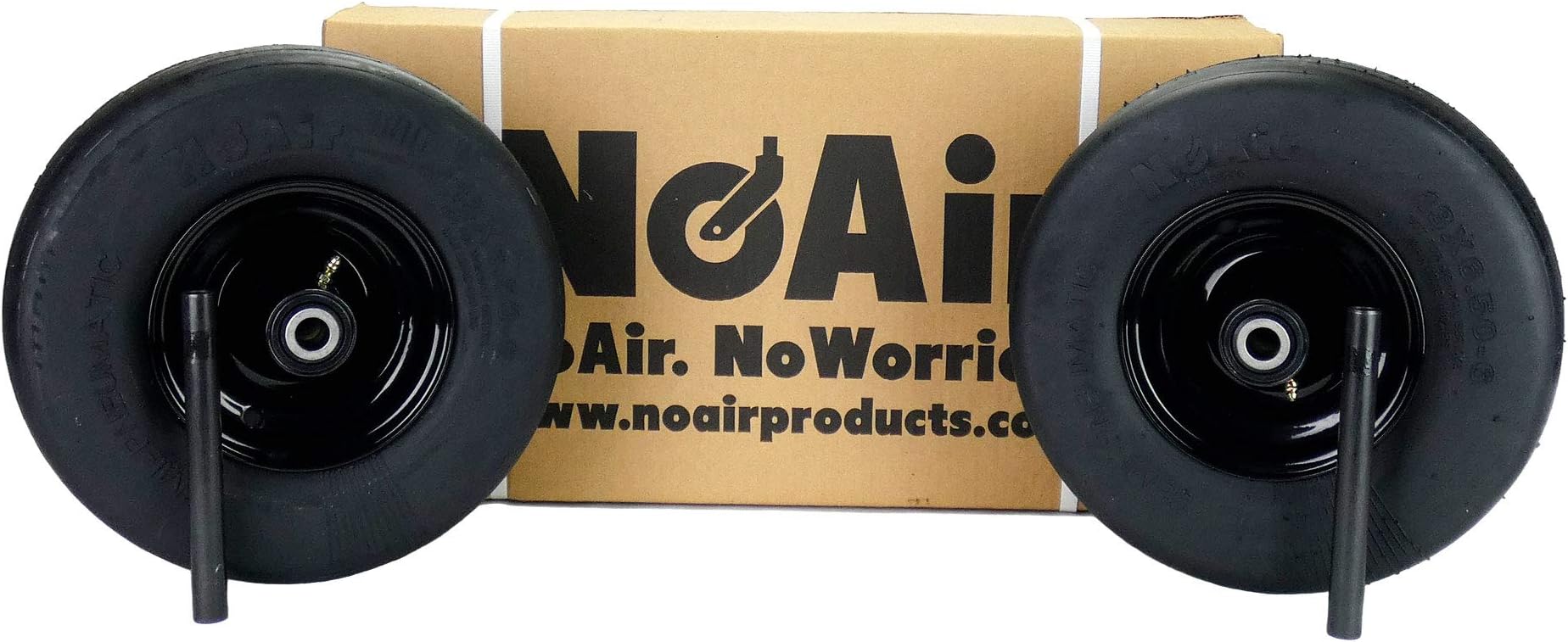 NoAir® (2 Flat Free Tire Assemblies 13x6.50-6 Fits BigDog Diablo Stout Alpha 605065 605035
