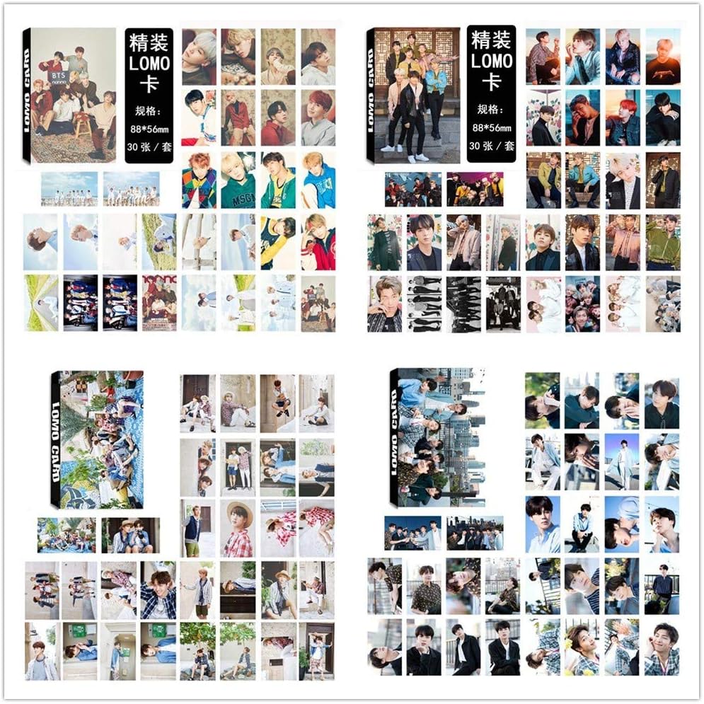 XiangYueLi Kpop BTS Bangtan Boys Love Yourself Tear/Answer Photo Postcard Lomo Cards Set Gift for A.R.M.Y(1. BTS2-120pcs)