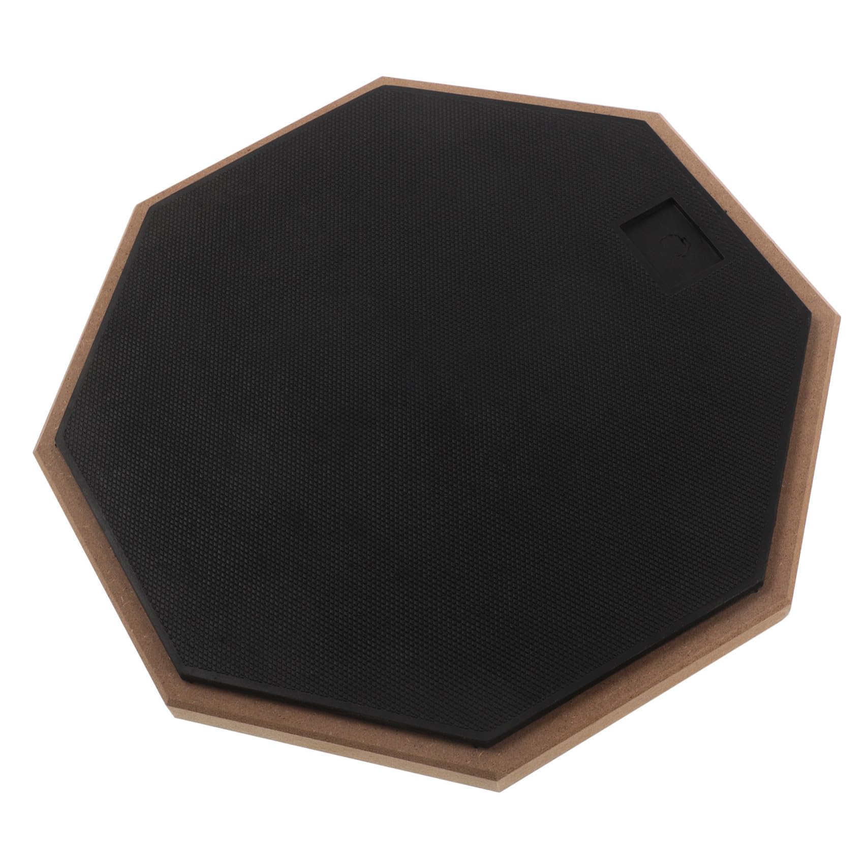 Pad de Práctica para Batería Silencioso y Portátil de 12 Pulgadas con Diseño Octogonal de Goma, Compacto y Estable para Uso en Casa o Escuela