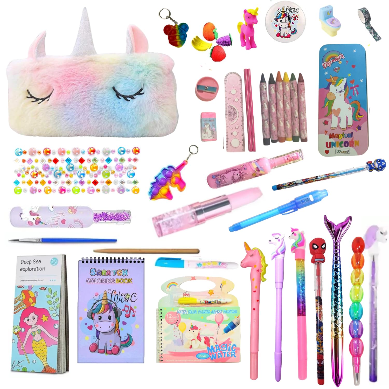 Urban Festivities Unicorn Stationery Set for Girls Birthday Return Gifts for Kids School Supply Stationery Combo Set (Set of 40)-image-5