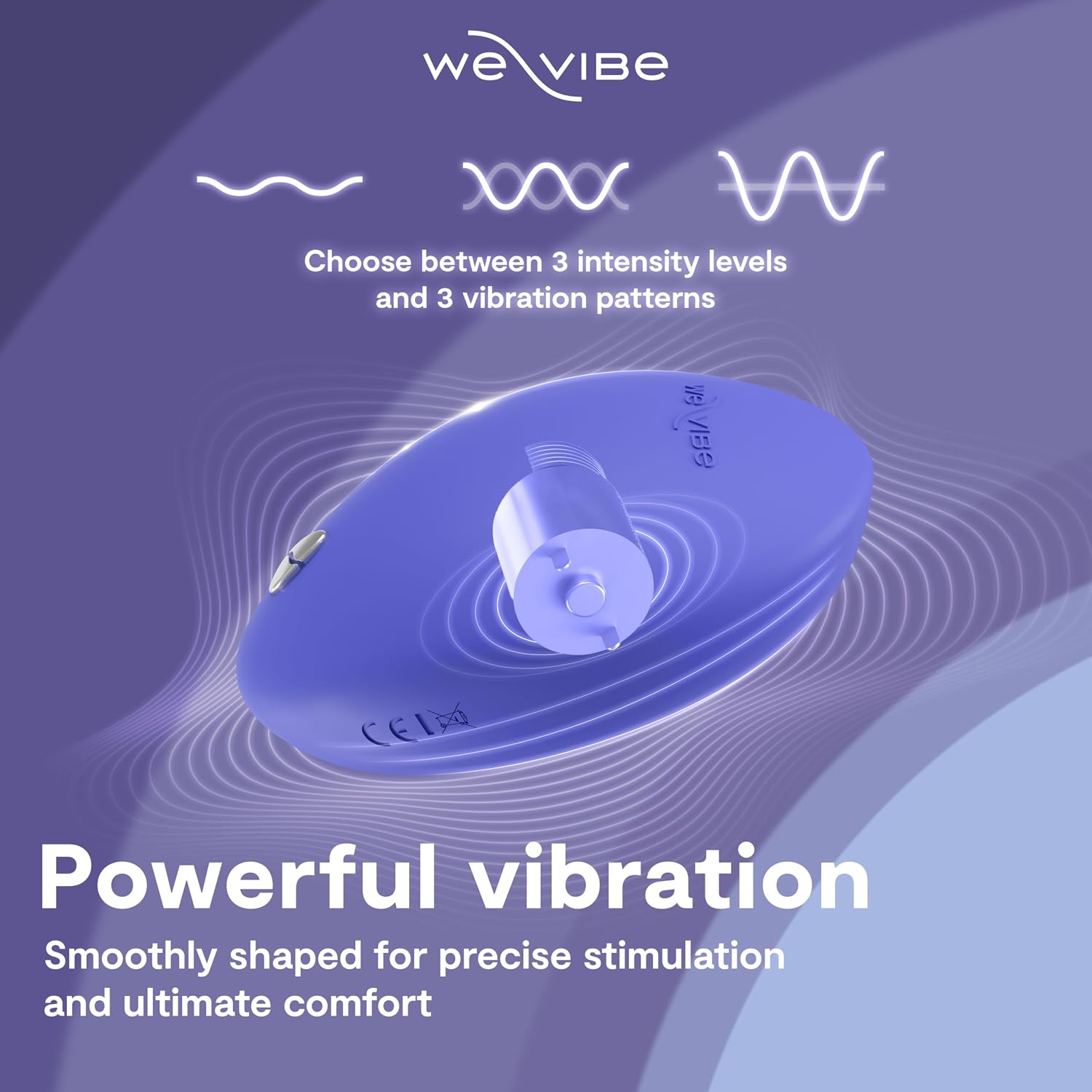 We-Vibe Temp Lay-On Vibrator for Women | Heating & Cooling Clitoral Vibrator | Temperature Play Adult Sex Toy | Powerful Quiet Silicone Clit Stimulator | Waterproof Rechargeable Couples Toy | Blue