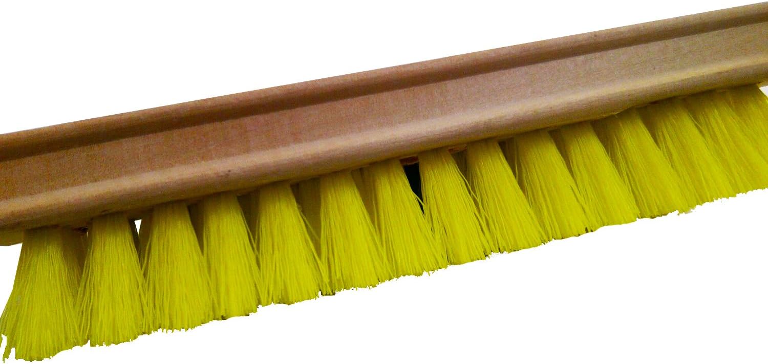 TBC Acid Scrub Brush: 8" Scrub Brush. For General Clean Up & Scrubbing. Masonry Acid Brush, Wash Brush, Deck Brush, Utility Scrub Brush & General Purpose Brush. Professional & Home Use. Hole Opening for Pole, Pole not Included. Brush on Wood Blockfplas